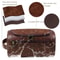 Leather Toiletry Bag With Hanging Hook And Large Storage Compartments 4