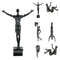 Rock Climbing Man Resin Wall Sculpture 3D Retro Hanging Decor For Home And Office 2