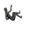 Rock Climbing Man Resin Wall Sculpture 3D Retro Hanging Decor For Home And Office 3