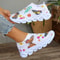 Crystal Floral Knitted Sneakers Breathable Mesh Lightweight Walking Shoes For Women 3