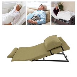 electric adjustable lifting backrest with short cushion and headrest – wired remote control bed support for elderly comf