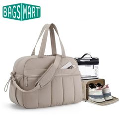 3-piece lightweight travel duffel bag set with shoe bag and tsa-approved toiletry bag – large capacity weekender for gym