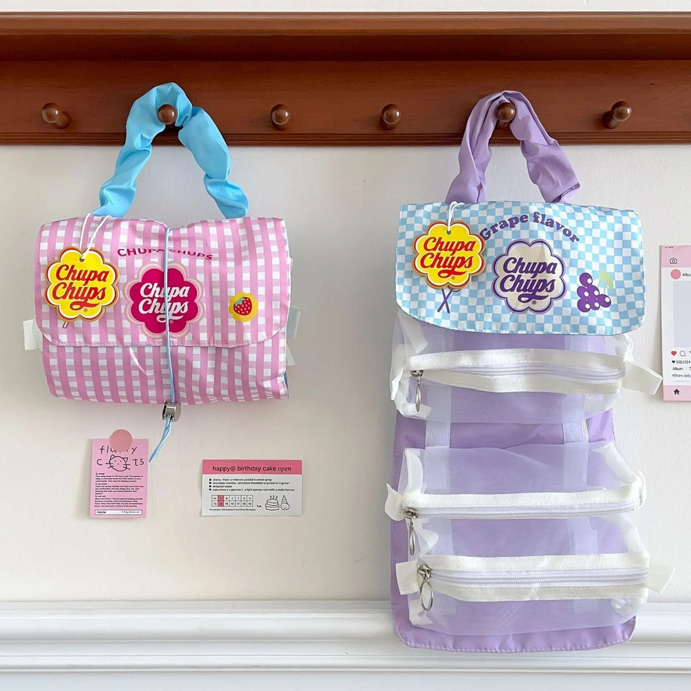 Detachable Makeup Bag Three In One Portable Folding Storage Handbag 1