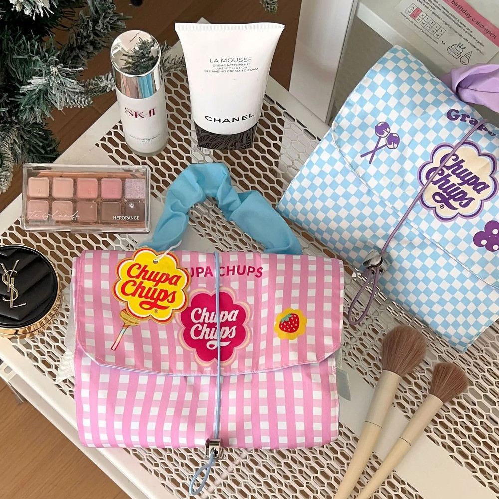 Detachable Makeup Bag Three In One Portable Folding Storage Handbag 4