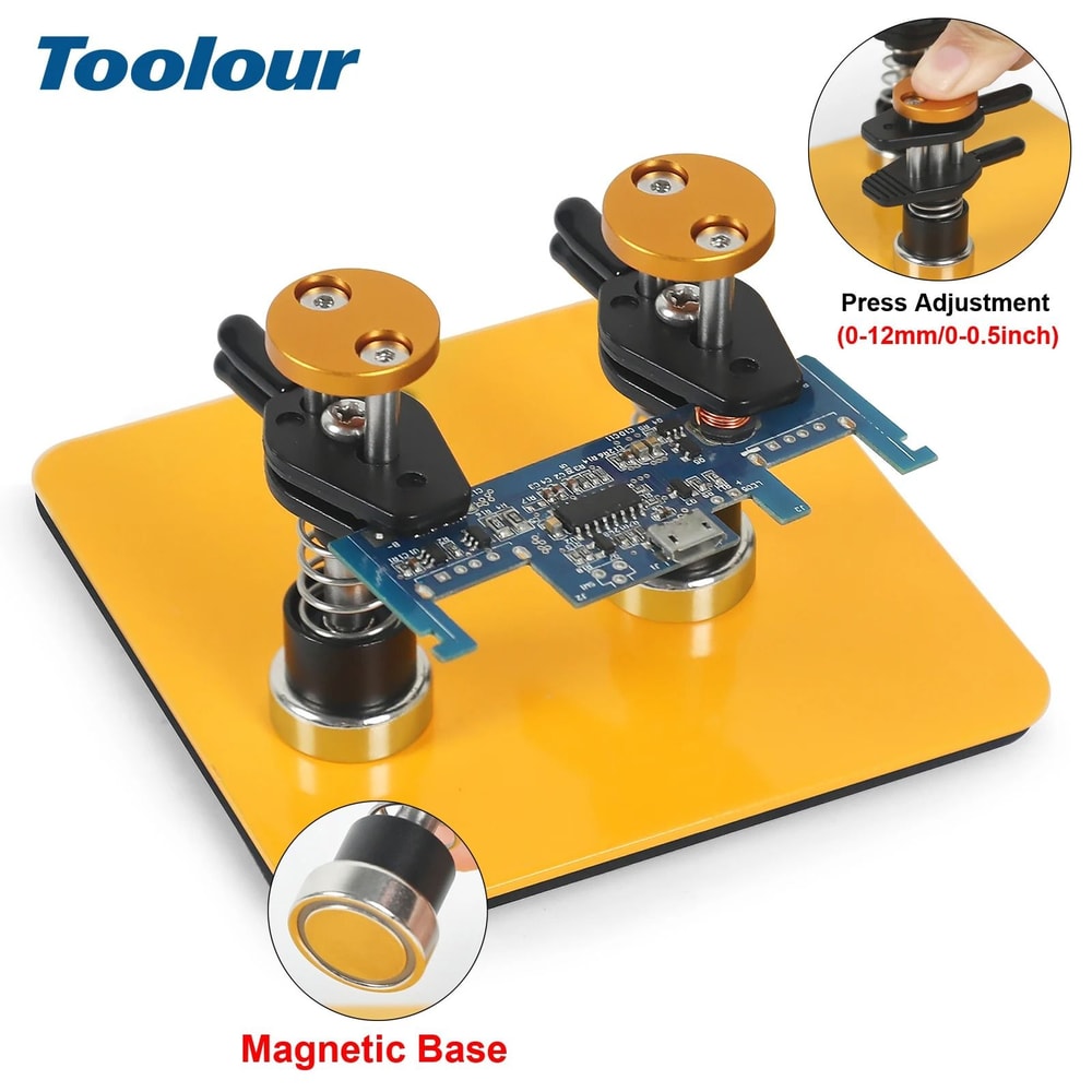 Magnetic Helping Hands Soldering Tool With Adjustable PCB Clip And Wire Holder 0