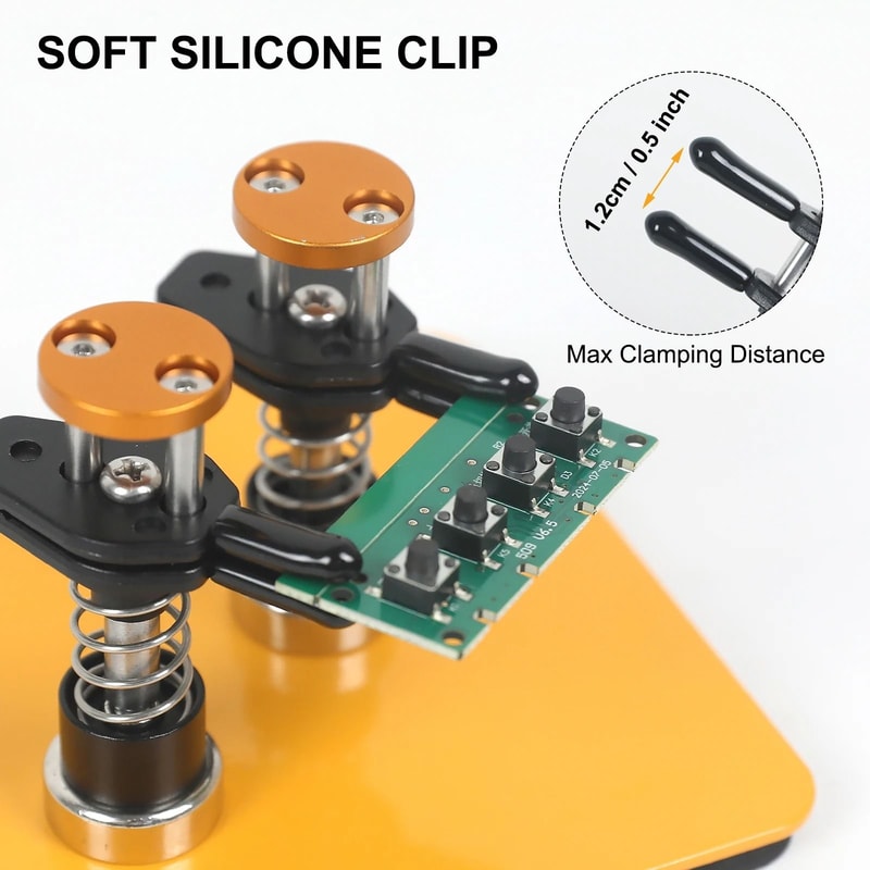 Magnetic Helping Hands Soldering Tool With Adjustable PCB Clip And Wire Holder 3
