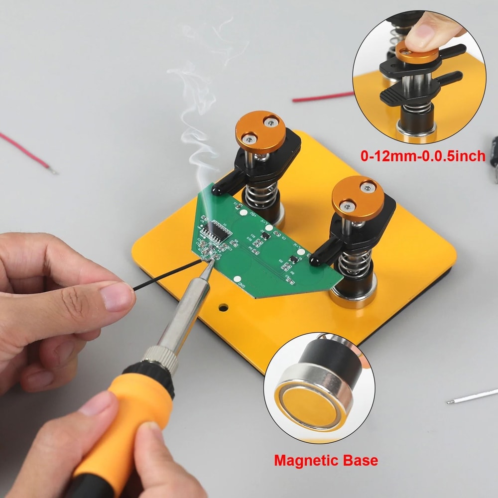 Magnetic Helping Hands Soldering Tool With Adjustable PCB Clip And Wire Holder 6