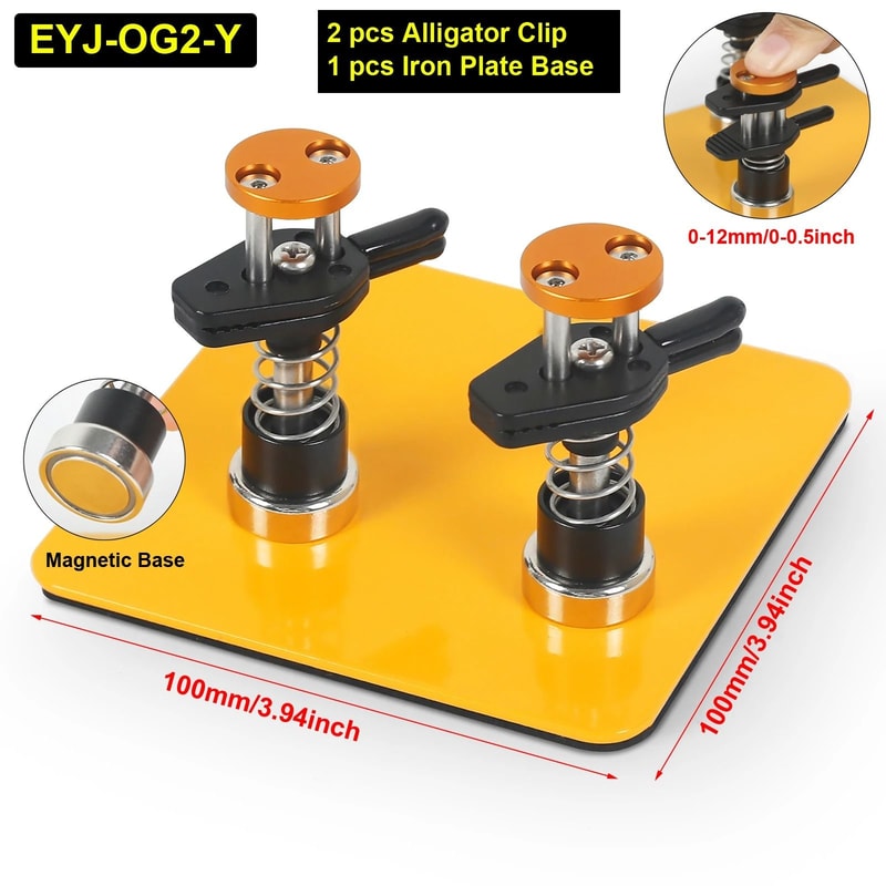 Magnetic Helping Hands Soldering Tool With Adjustable PCB Clip And Wire Holder 8