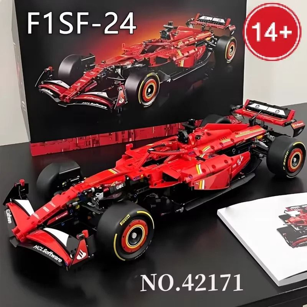 Technology SF24 Racing Car Building Blocks 1361 To 1642 Pieces Mechanical Group Model Kit For Adult 0
