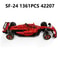 Technology SF24 Racing Car Building Blocks 1361 To 1642 Pieces Mechanical Group Model Kit For Adult 7