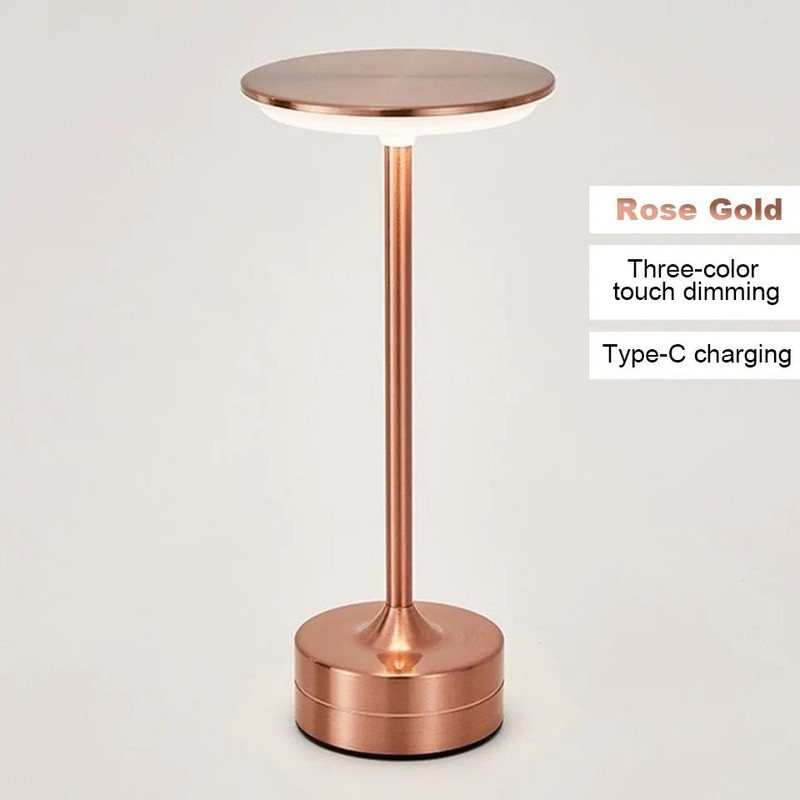 LED Table Lamp With Touch Sensor And USB Rechargeable Design For Bedroom Restaurant And Hotel Use 9