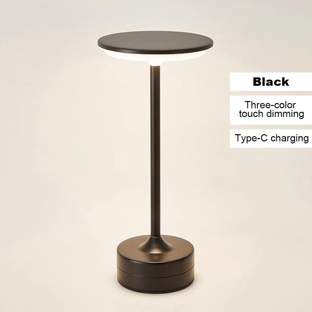 LED Table Lamp With Touch Sensor And USB Rechargeable Design For Bedroom Restaurant And Hotel Use 7
