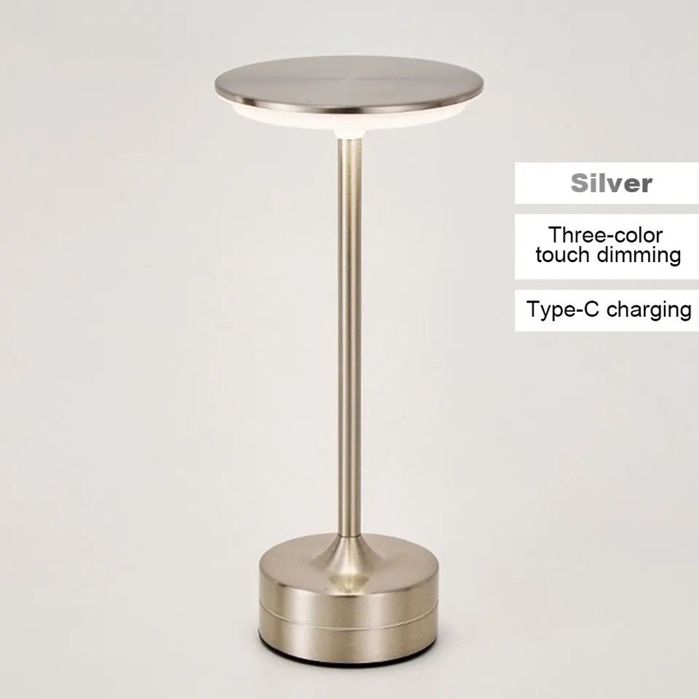 LED Table Lamp With Touch Sensor And USB Rechargeable Design For Bedroom Restaurant And Hotel Use 10