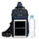 Mens Oxford Chest And Waist Crossbody Bag With Adjustable Strap 6