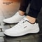 Waterproof Leather Casual Sneakers For Men Comfortable Lace Up Everyday Footwear 6