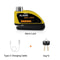 Motorcycle Disc Brake Alarm Lock With AntiTheft Siren And Security Cable Options 17