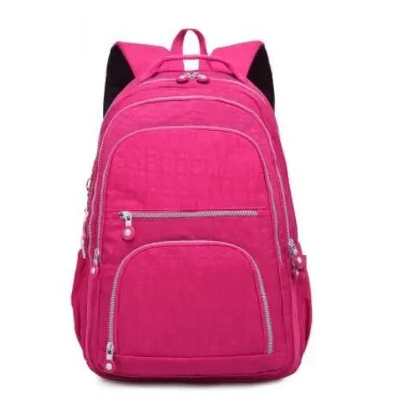 Aesthetic Waterproof Nylon School Backpack For Women And Teen Girls With Multiple Sizes 10