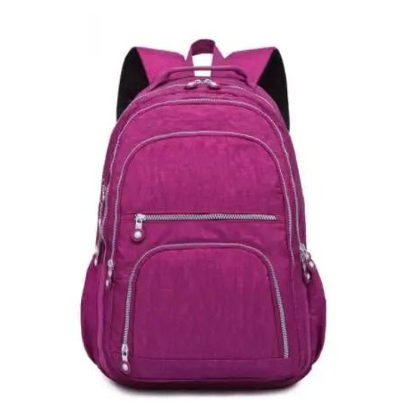 Aesthetic Waterproof Nylon School Backpack For Women And Teen Girls With Multiple Sizes 12