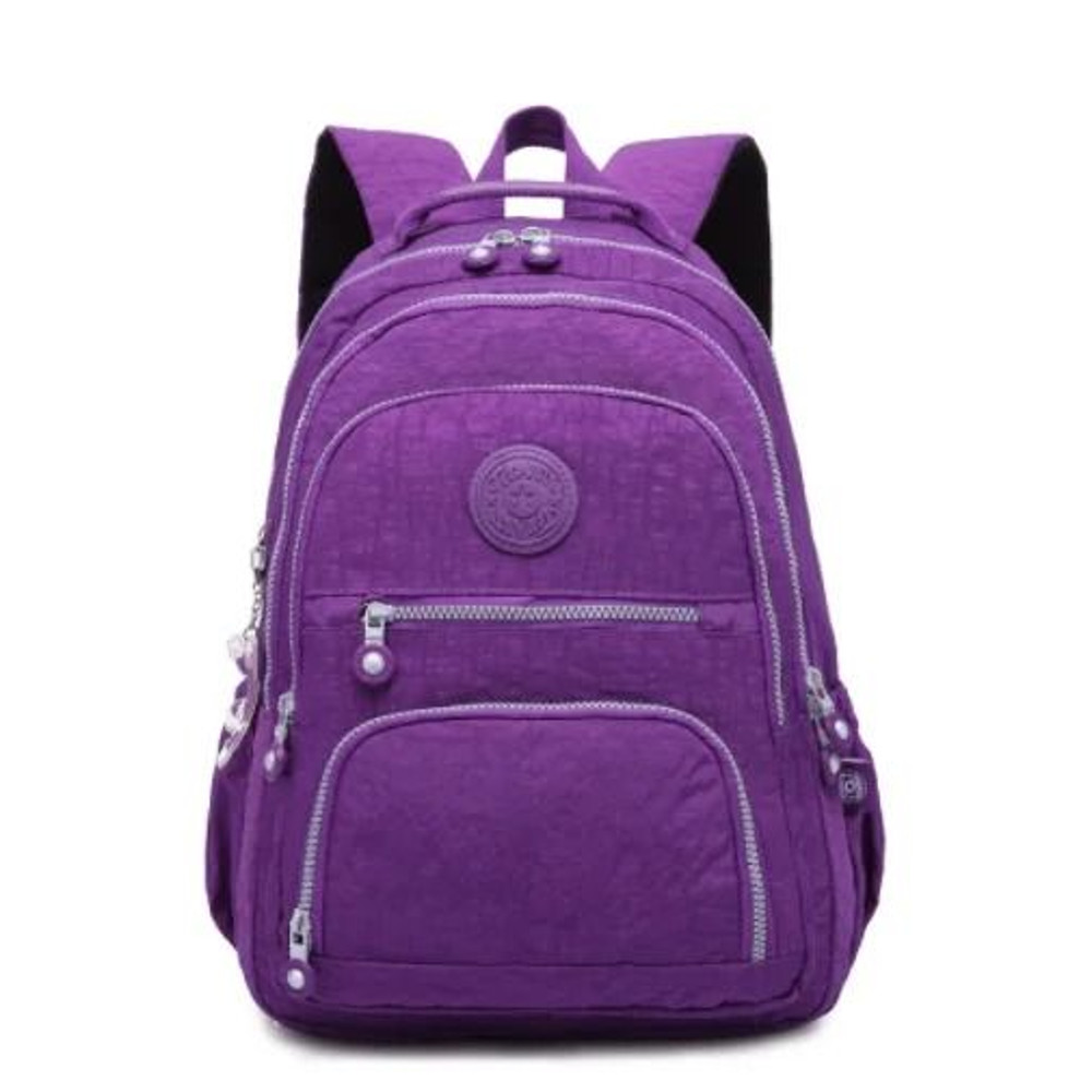 Aesthetic Waterproof Nylon School Backpack For Women And Teen Girls With Multiple Sizes 17