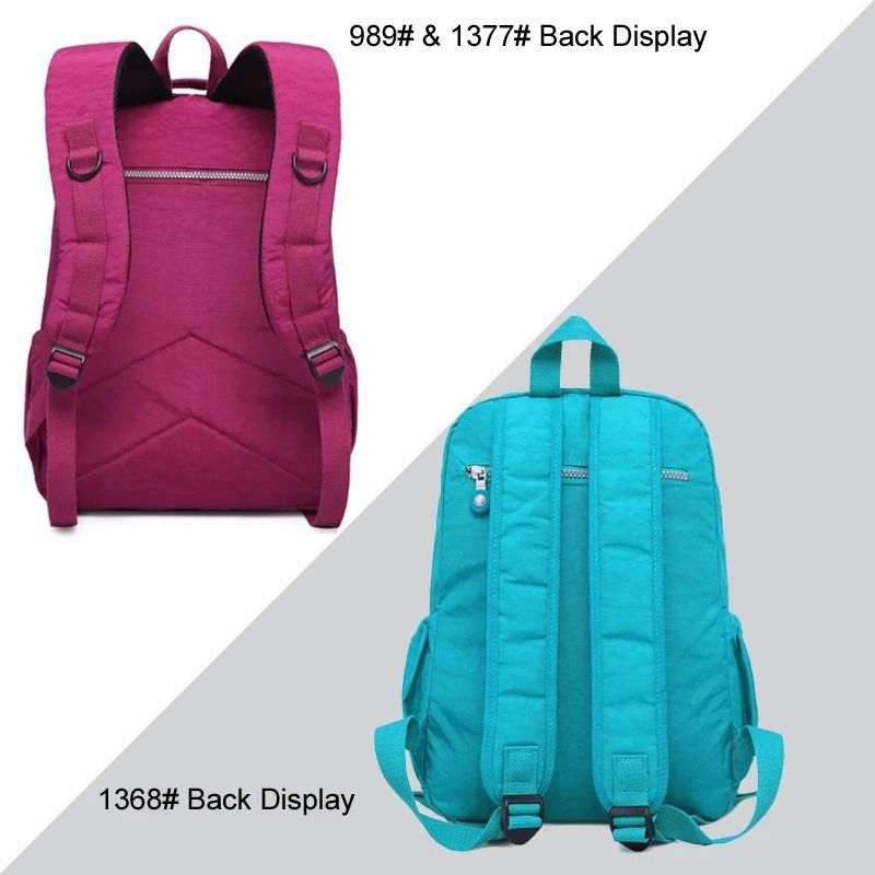 Aesthetic Waterproof Nylon School Backpack For Women And Teen Girls With Multiple Sizes 3
