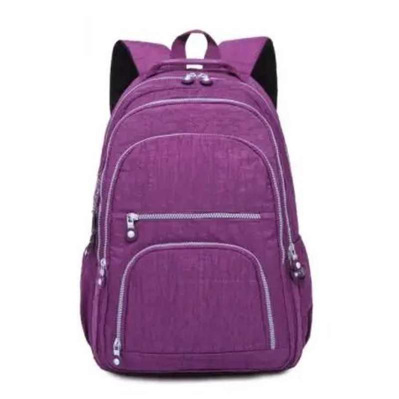 Aesthetic Waterproof Nylon School Backpack For Women And Teen Girls With Multiple Sizes 7