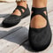 Comfortable Knitted Mary Jane Ballet Shoes Round Toe Fairy Style Flats For Women 4