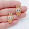 Cute Cartoon Rabbit Charms For Earrings Necklaces Bracelets And Keychains 1