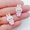 Cute Cartoon Rabbit Charms For Earrings Necklaces Bracelets And Keychains 2