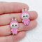 Cute Cartoon Rabbit Charms For Earrings Necklaces Bracelets And Keychains 4