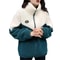 Winter Warm Colored Lamb Fleece Long Sleeve Mid Length Overcoat For Women 4