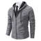 Men Autumn Winter Casual Stand Collar Fleece Warm Zipper Cardigan 14