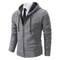 Men Autumn Winter Casual Stand Collar Fleece Warm Zipper Cardigan 14