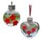 Leak Proof PET Hummingbird Feeder With 3 Flower Ports Spherical Or Heart Shape 5