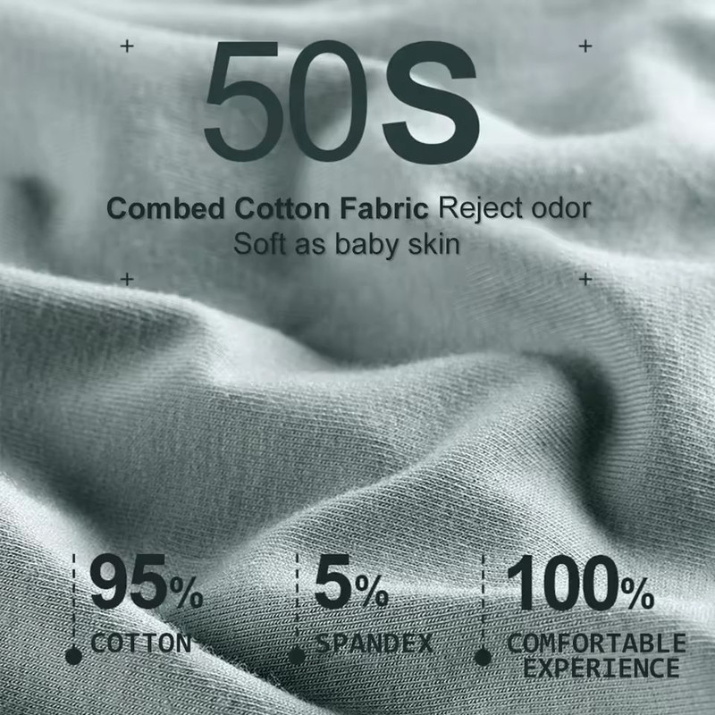 5 Pack Womens Cotton High Waisted Underwear Tummy Control Butt Lift Graphene Antibacterial Breathab