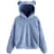Plush Rabbit Ear Hoodie For Women Warm Long Sleeve Winter Sweatshirt With Cute Ears 3