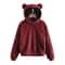 Plush Rabbit Ear Hoodie For Women Warm Long Sleeve Winter Sweatshirt With Cute Ears 4