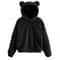 Plush Rabbit Ear Hoodie For Women Warm Long Sleeve Winter Sweatshirt With Cute Ears 7
