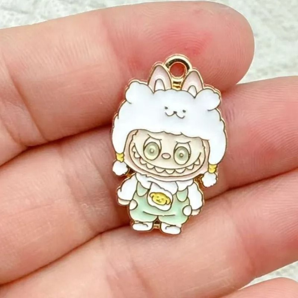 10pcs Cartoon Enamel Charms Gold Plated DIY Jewelry Making Accessories For Bracelets Necklaces And 8