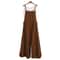 Womens Cotton Linen Wide Leg Jumpsuit Casual Sleeveless Summer Overalls With Adjustable Straps 5