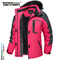 Winter Waterproof Ski Snowboard Jacket Womens Thermal Heavy Fleece Jacket Casual Work Rain Coat Win 2