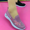Women Mesh Breathable Floral Comfort Sneakers Lightweight Soft Sole Footwear 2