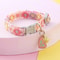 Rainbow Flower Cat Collar With Bell Adjustable Lace Necklace For Kittens And Small Dogs 1