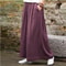 Womens Cotton Linen Wide Leg Pants Plus Size Loose Casual Long Trousers 1