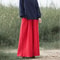 Womens Cotton Linen Wide Leg Pants Plus Size Loose Casual Long Trousers 11