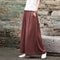Womens Cotton Linen Wide Leg Pants Plus Size Loose Casual Long Trousers 15