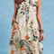 Bohemian Sleeveless Floral Sundress With Side Pockets 1