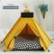 Pet Teepee Tent With Cushion And Blackboard For Cats And Dogs 11