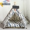 Pet Teepee Tent With Cushion And Blackboard For Cats And Dogs 12