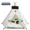 Pet Teepee Tent With Cushion And Blackboard For Cats And Dogs 17