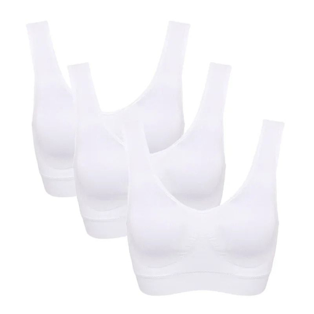 Seamless PushUp Bra Set With Removable Pads Wireless Fitness Body Shaping Bra 7